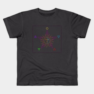 wicca elements colored Kids T-Shirt